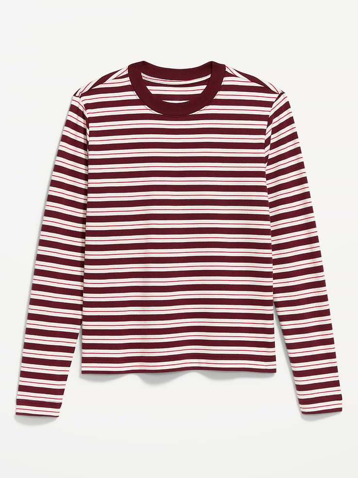 Image 4 de 8, T-shirt en tissu épais à manches longues