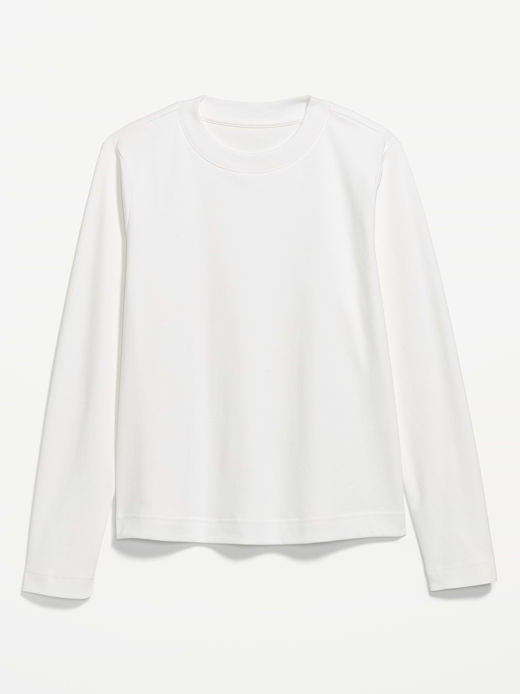 Image 4 of 8, Heavyweight Long-Sleeve Crew-Neck T-Shirt