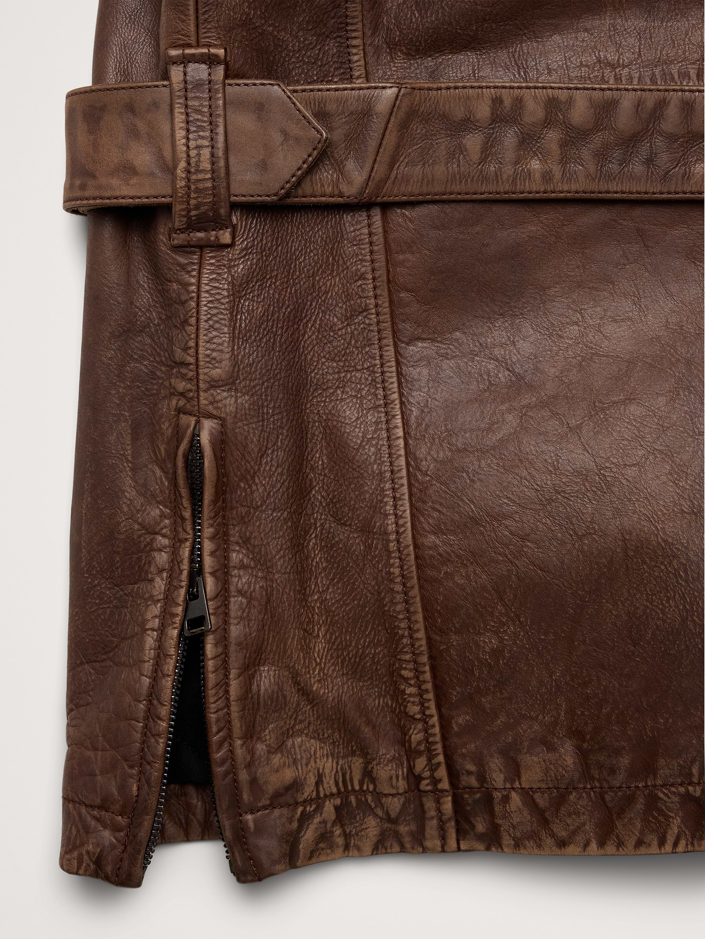 Image number 6 showing, Archive Reissue Leather Belted Field Jacket