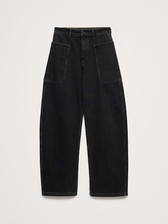 Ultra High-Rise Barrel Jean