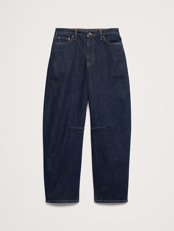 Mid-Rise Barrel Crop Jean