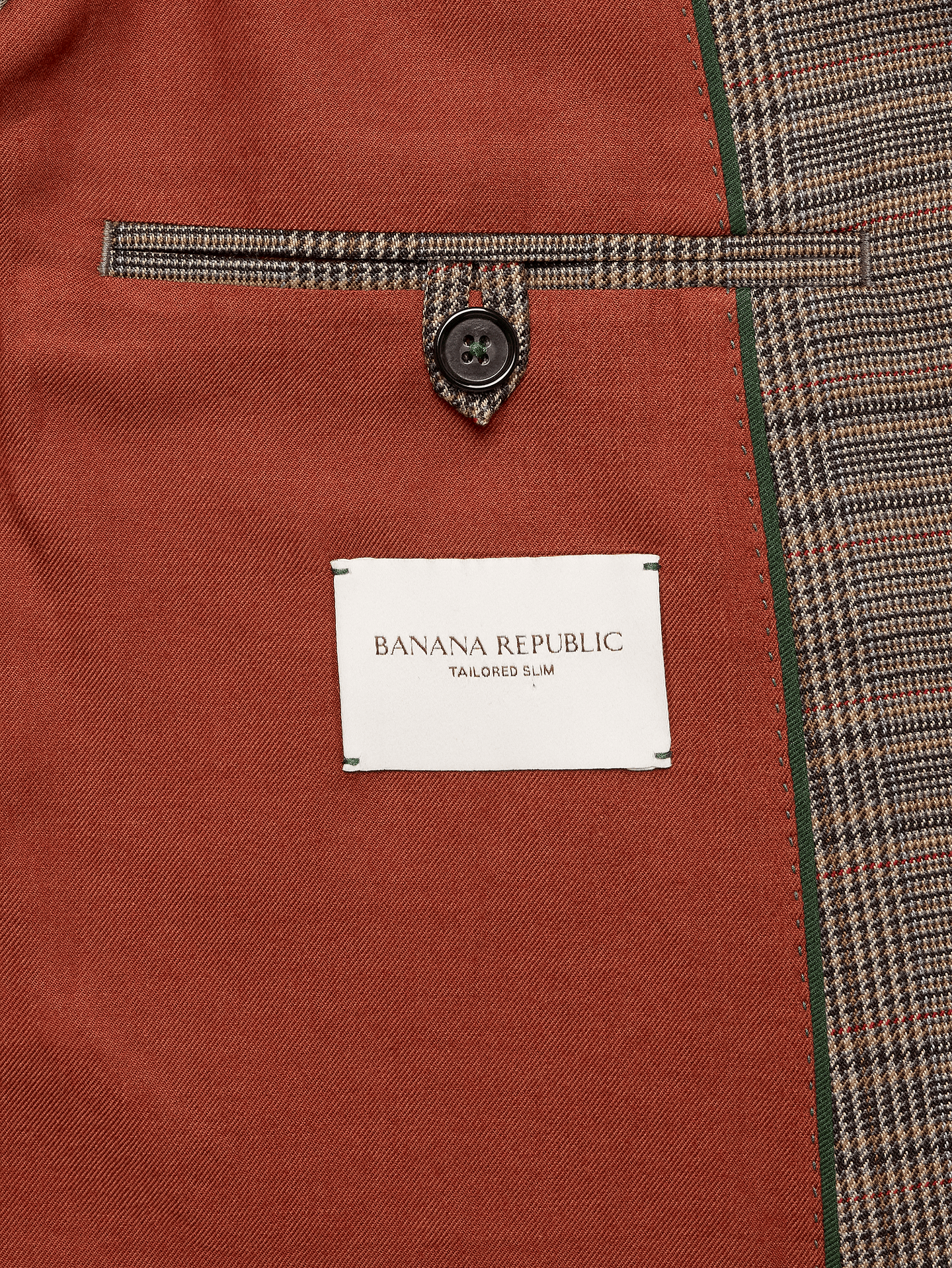 Image number 7 showing, Relaxed Double-Breasted Italian Glen Plaid Suit Jacket