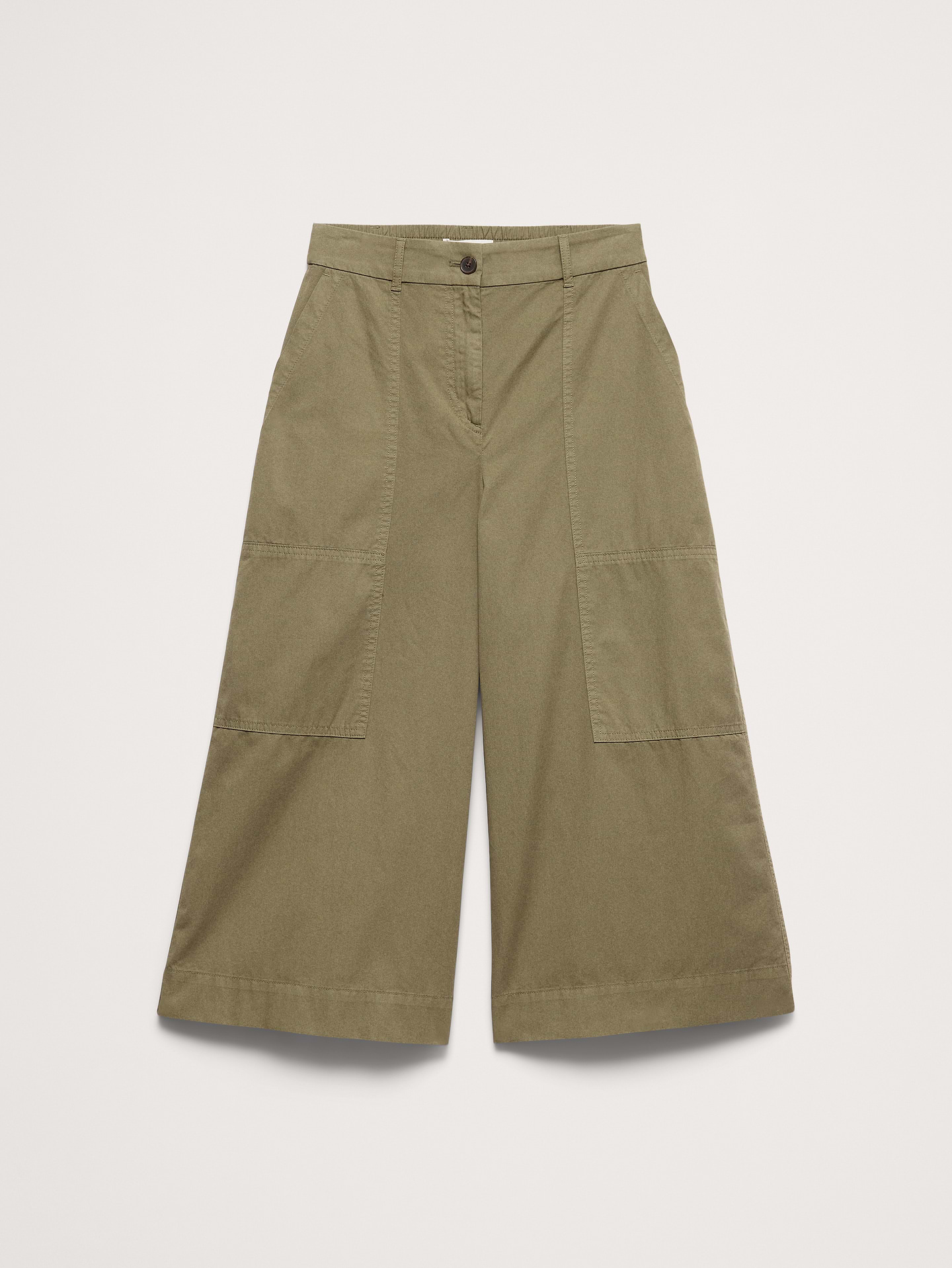 L'image numéro 5 présente Pantalon gaucho en sergé de coton