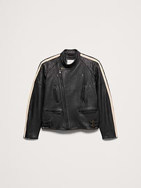 Classic Leather Biker Jacket | Banana Republic