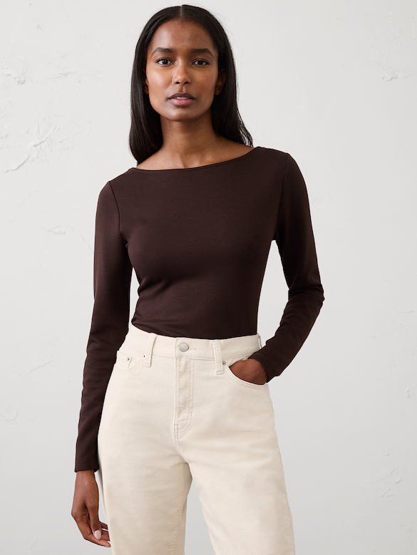 Soft Touch Boatneck Top