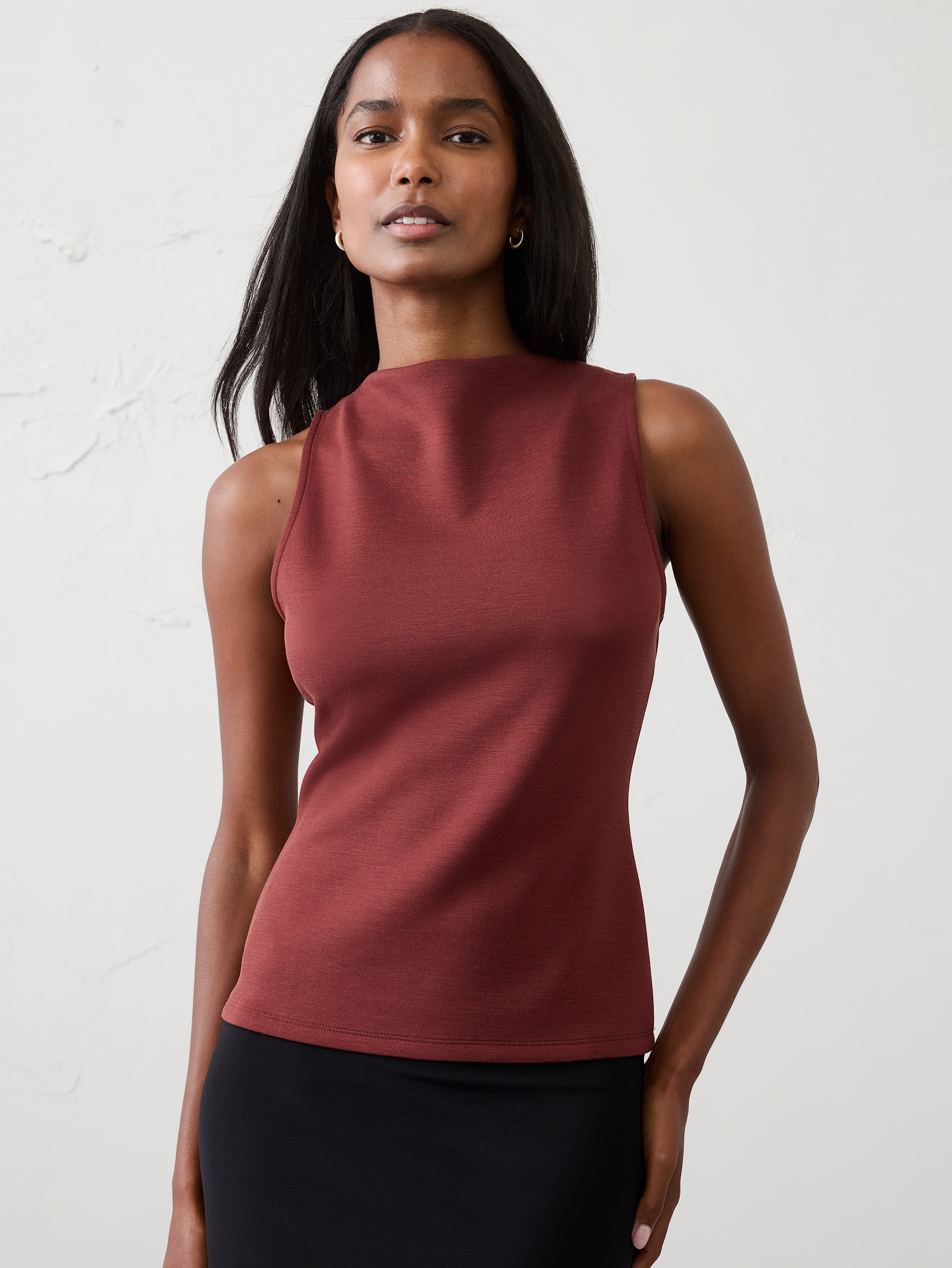 Image number 1 showing, Soft Touch High-Neck Top