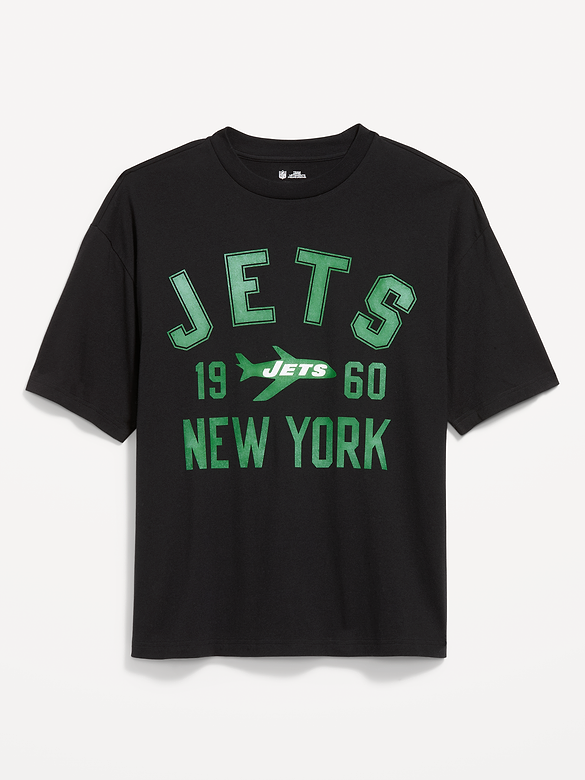 New York Jets Oversized Graphic T-Shirt for Men