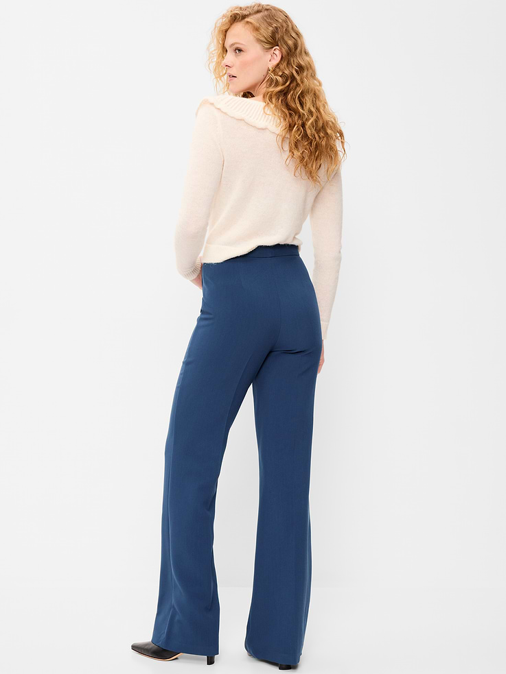 Image number 3 showing, High-Waisted Patch Pocket Flare Pants
