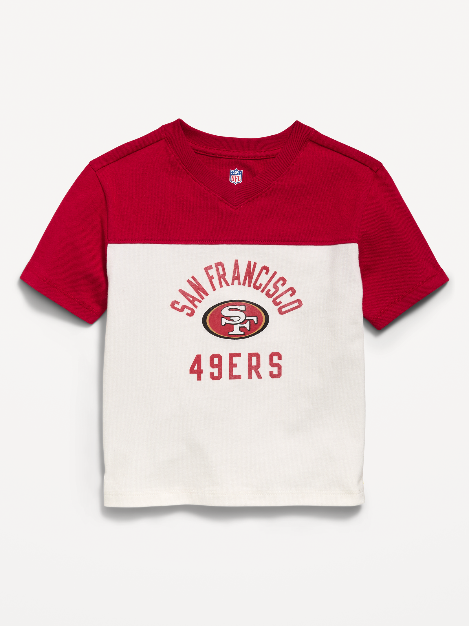 San Francisco 49ers Oversized Graphic Football T-Shirt for Toddler