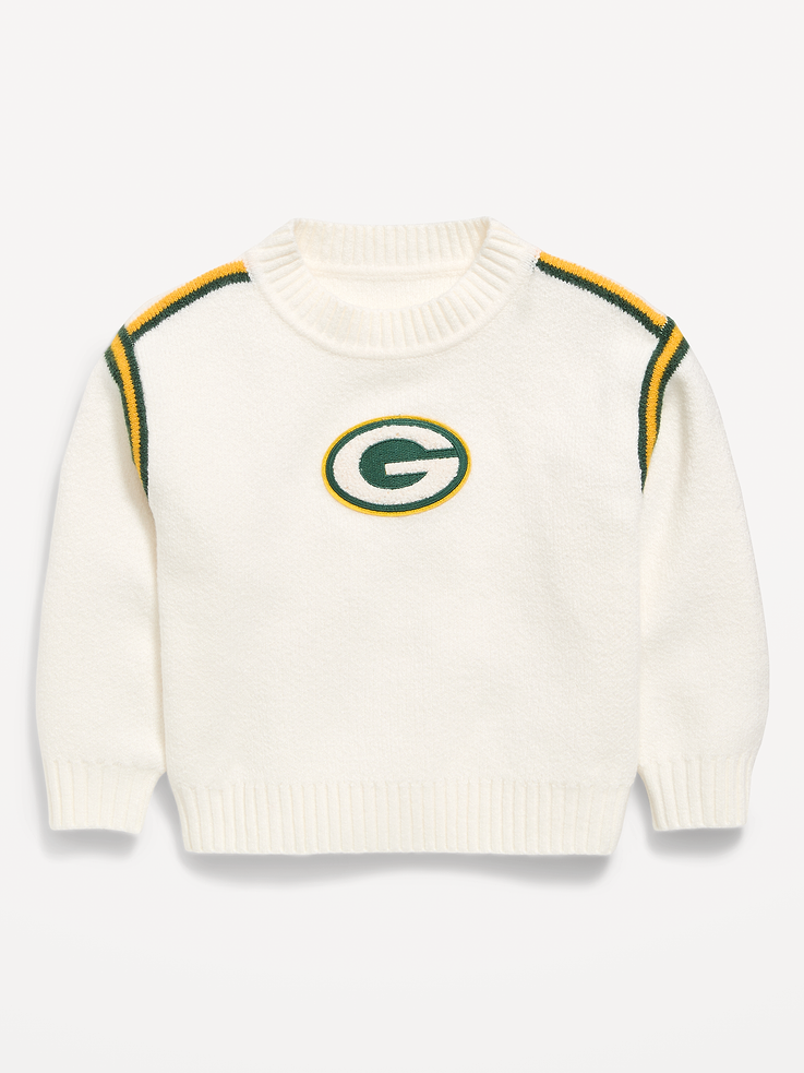 Image 2 of 3, Green Bay Packers Crew-Neck Sweater for Toddler Girls