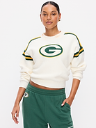 Image number 1 showing, Green Bay Packers Cropped Sweatshirt for Women