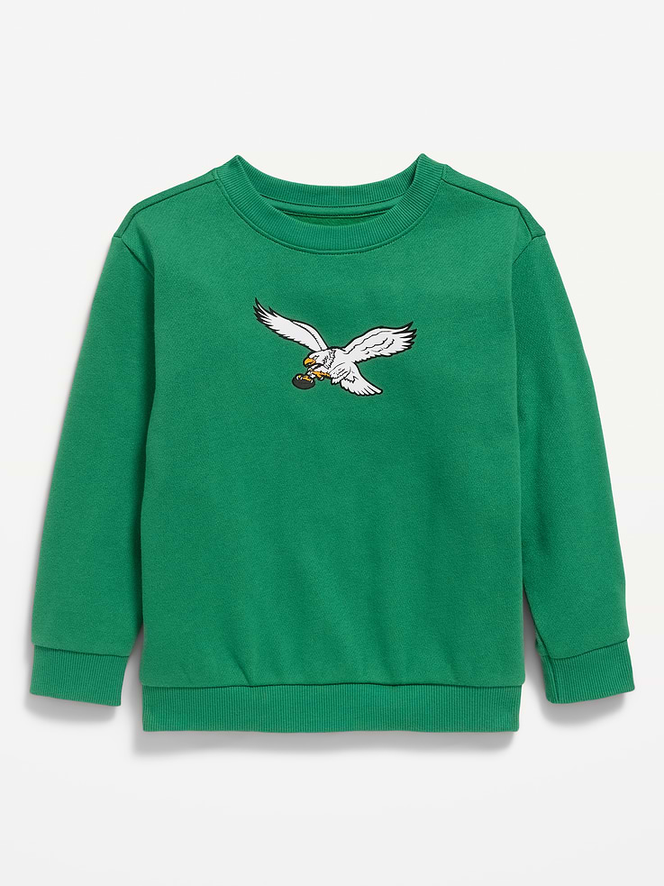 Image 2 of 3, Philadelphia Eagles Oversized Crew-Neck Sweatshirt for Toddler Boys