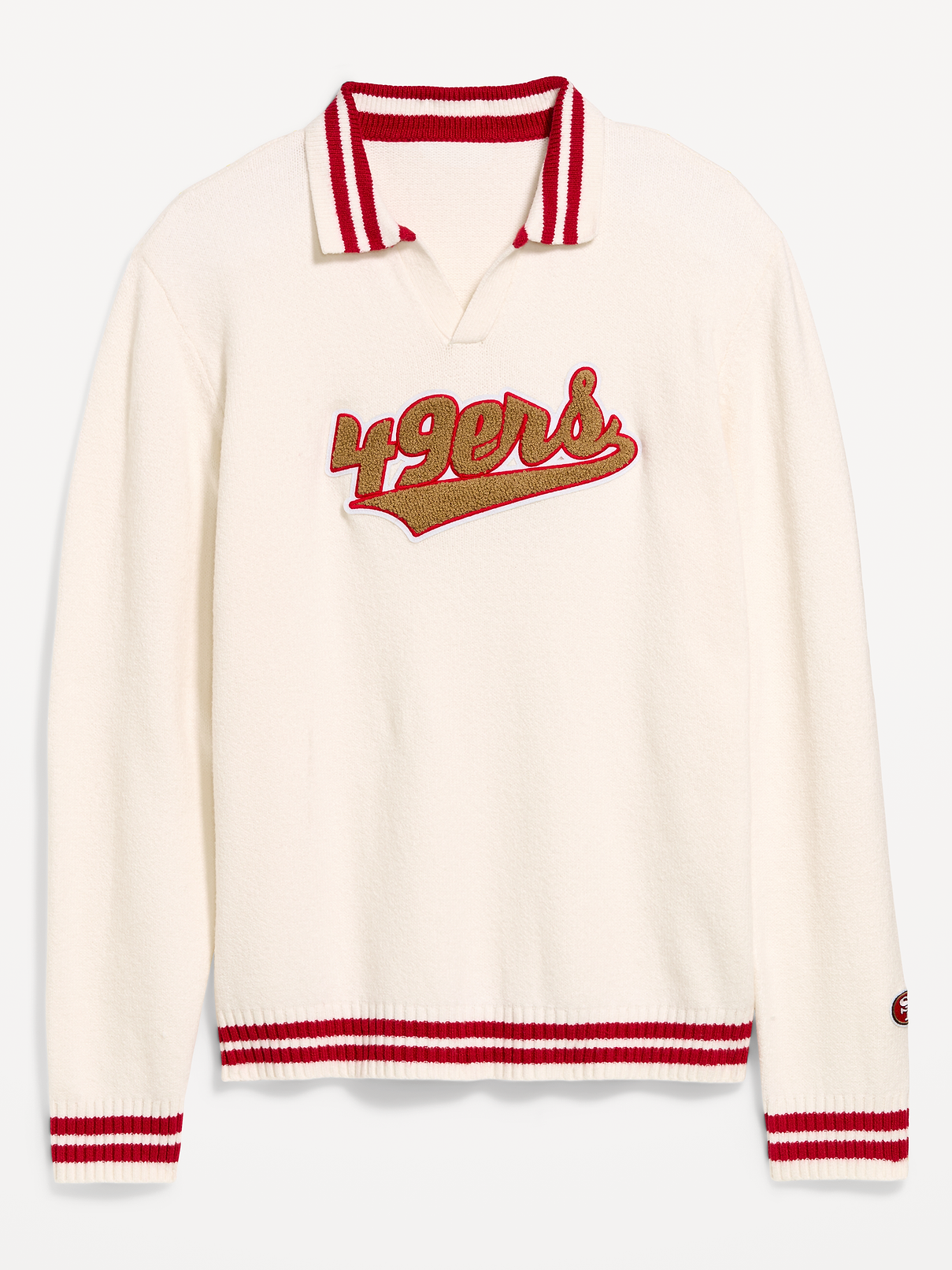 Image number 4 showing, San Francisco 49ers Collared Sweater for Men