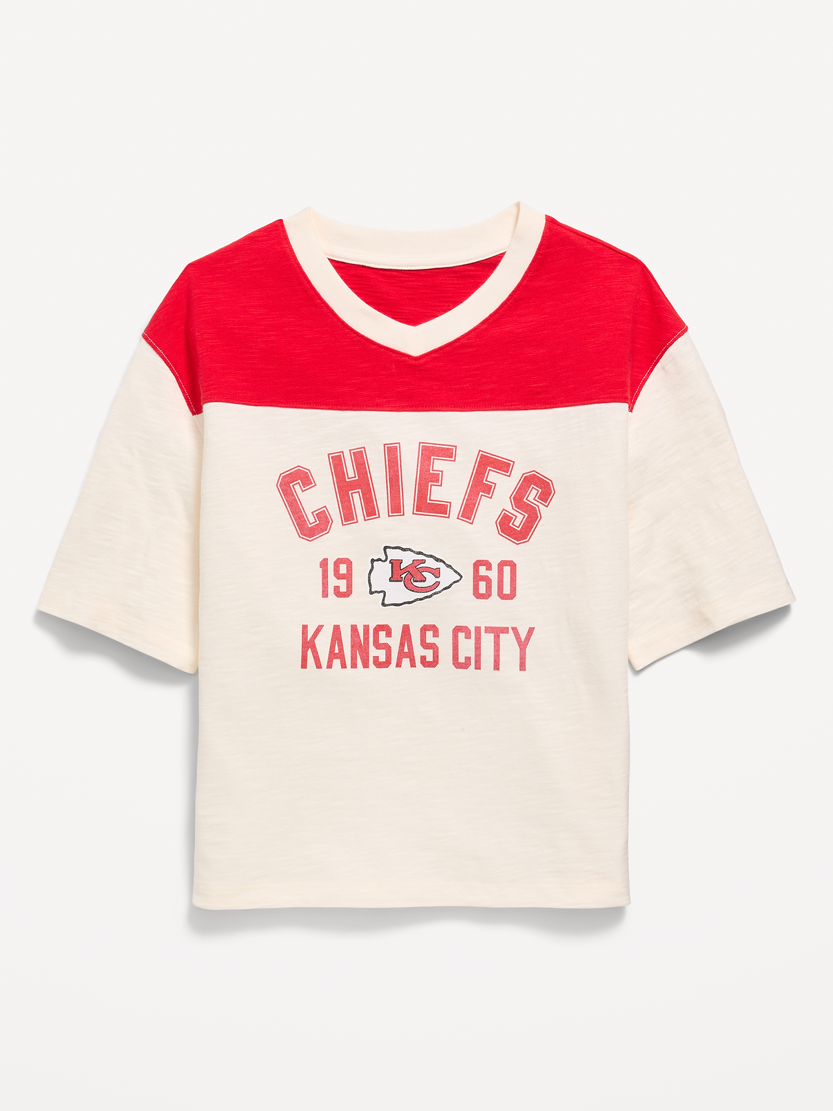 Image number 2 showing, Kansas City Chiefs Oversized Graphic Football T-Shirt for Girls