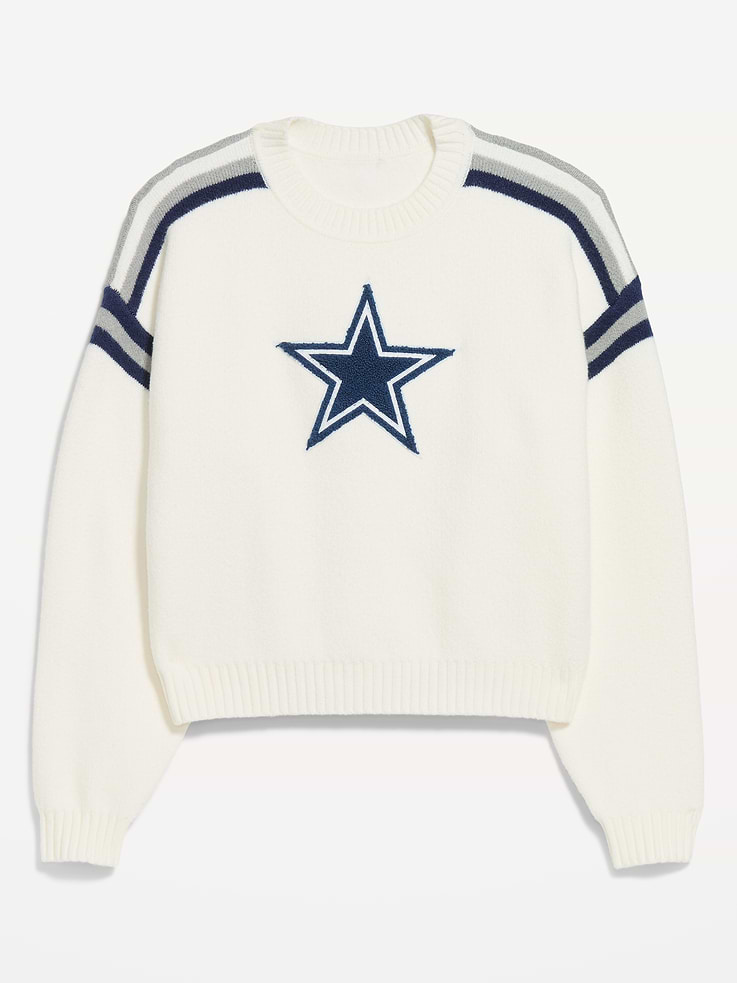 Image 4 of 4, Dallas Cowboys Cropped Sweater for Women