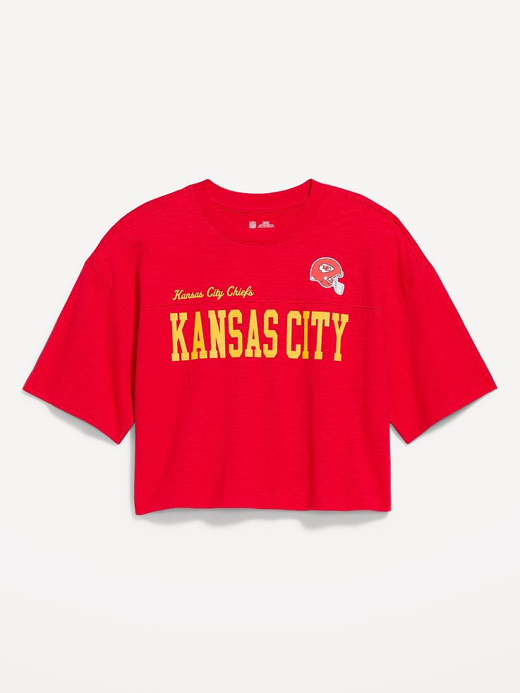 Image 4 of 5, Kansas City Chiefs Vintage Oversized T-Shirt for Women