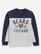 Image number 2 showing, Chicago Bears Long-Sleeve Oversized Graphic Football T-Shirt for Boys