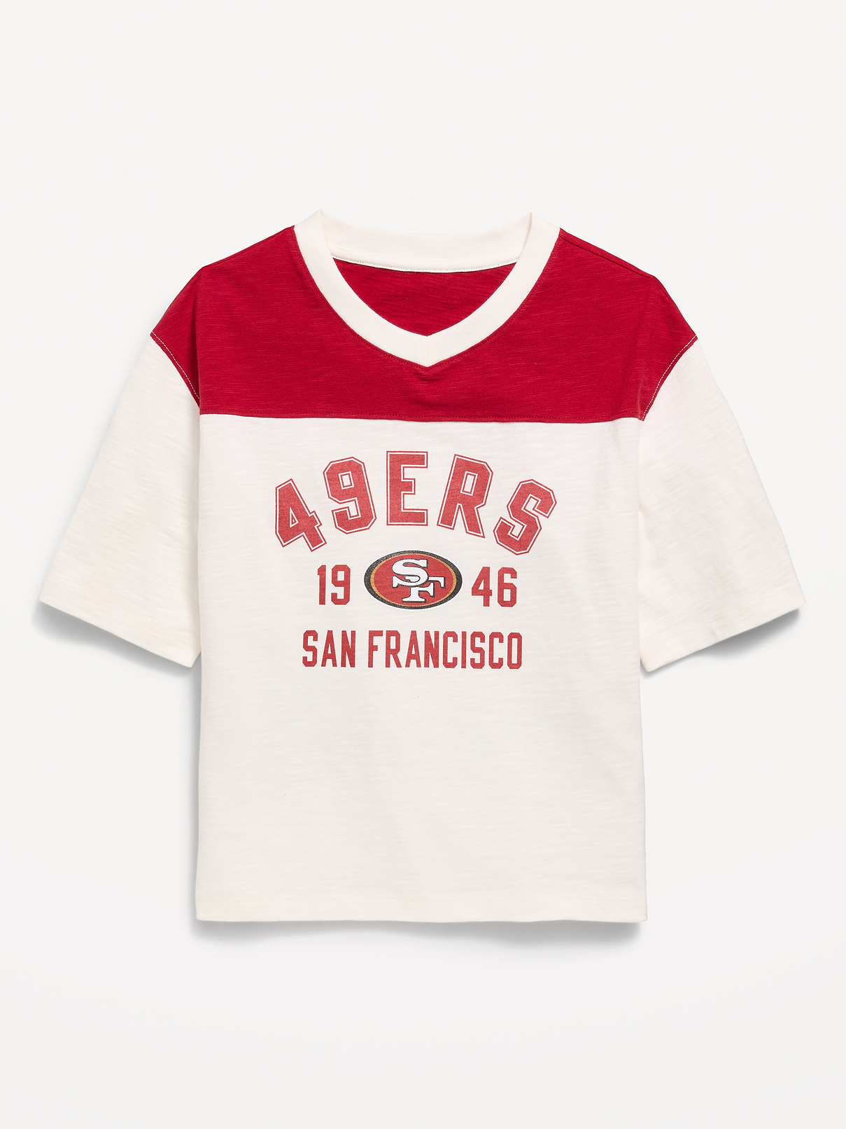 Image number 2 showing, San Francisco 49ers Oversized Graphic Football T-Shirt for Girls