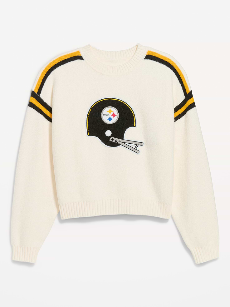 Image 4 of 4, Pittsburgh Steelers Cropped Sweater for Women