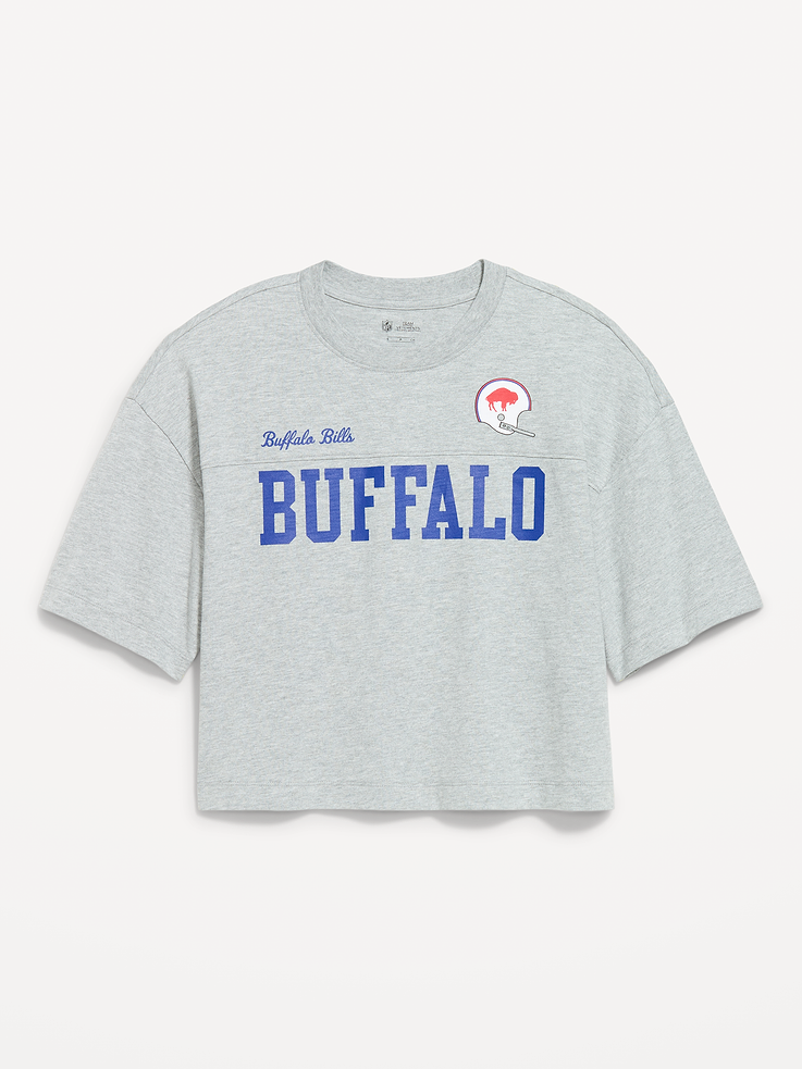 Image 4 of 5, Buffalo Bills Vintage Oversized T-Shirt for Women