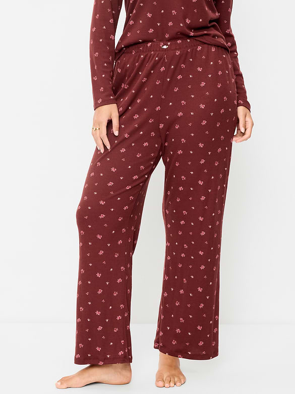Waffle-Textured Pajama Pants
