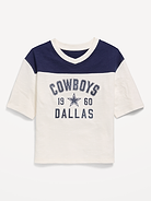Image number 2 showing, Dallas Cowboys Oversized Graphic Football T-Shirt for Girls