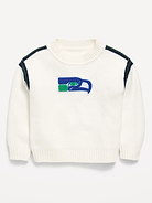 Image number 2 showing, Seattle Seahawks Crew-Neck Sweater for Toddler Girls