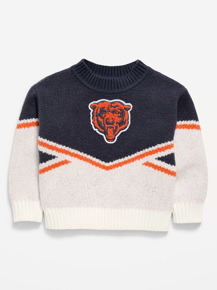 Image 2 of 4, Chicago Bears Crew-Neck Sweater for Toddler Girls