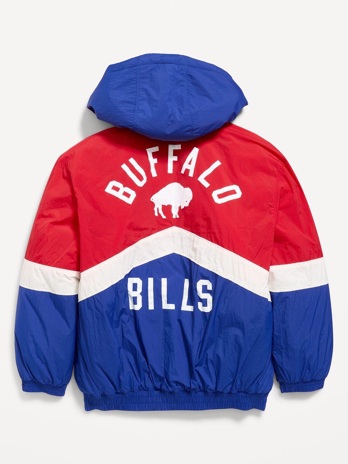 Image number 3 showing, Buffalo Bills Oversized Crinkled Hooded Jacket for Boys