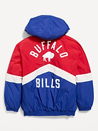 Image number 3 showing, Buffalo Bills Oversized Crinkled Hooded Jacket for Boys