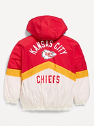 Image number 3 showing, Kansas City Chiefs Oversized Crinkled Hooded Jacket for Boys