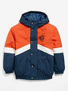 Image number 2 showing, Chicago Bears Oversized Crinkled Hooded Jacket for Boys