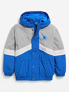 Image number 2 showing, Detroit Lions Oversized Crinkled Hooded Jacket for Boys