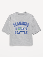 Image number 2 showing, Seattle Seahawks Oversized Boxy Graphic T-Shirt for Boys