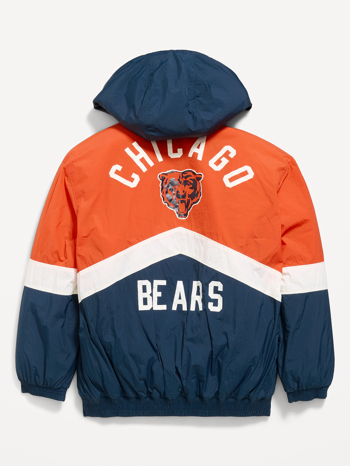 Image number 3 showing, Chicago Bears Oversized Crinkled Hooded Jacket for Boys