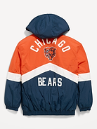 Image number 3 showing, Chicago Bears Oversized Crinkled Hooded Jacket for Boys