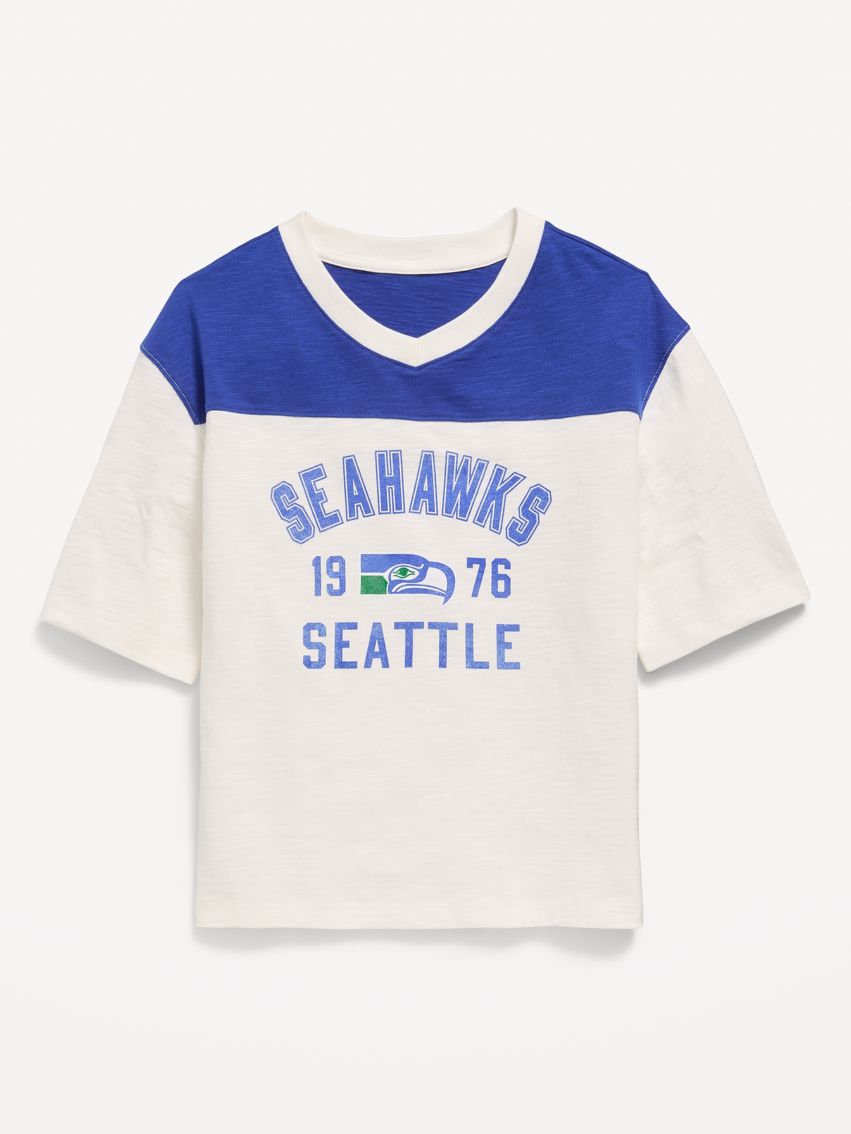 Image number 2 showing, Seattle Seahawks Oversized Graphic Football T-Shirt for Girls