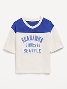 Image number 2 showing, Seattle Seahawks Oversized Graphic Football T-Shirt for Girls
