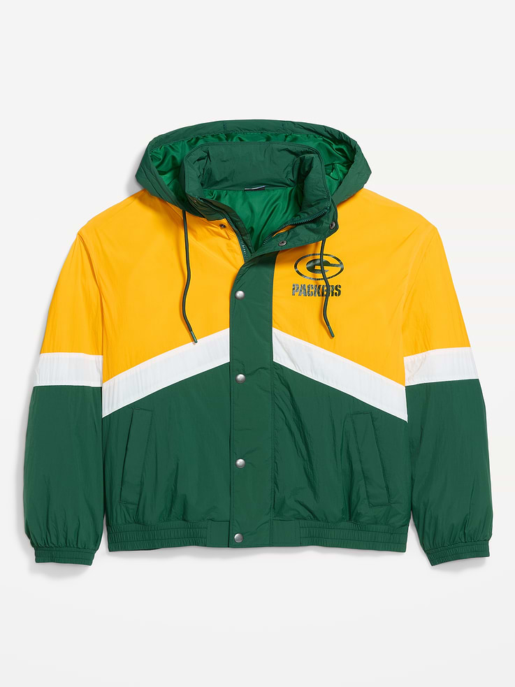 Image 5 of 6, Green Bay Packers Oversized Jacket for Adults
