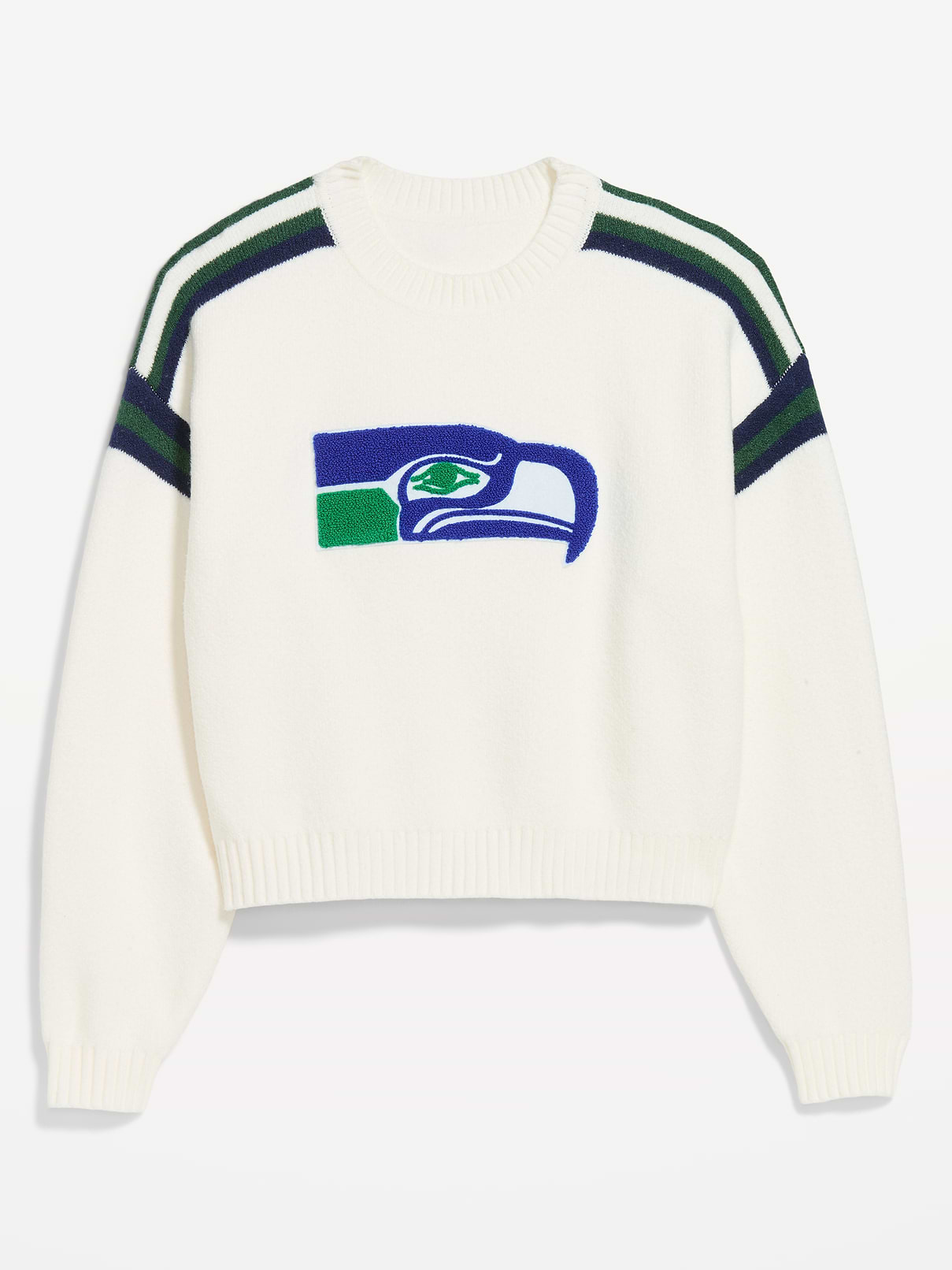 Image number 4 showing, Seattle Seahawks Cropped Sweater for Women