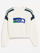 Image number 4 showing, Seattle Seahawks Cropped Sweater for Women