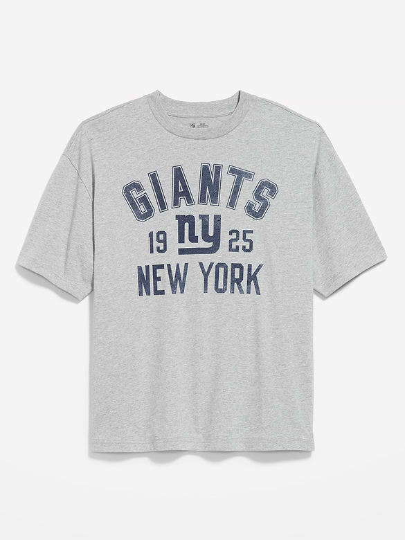 T-shirt surdimensionné à imprimé des Giants de New York pour homme