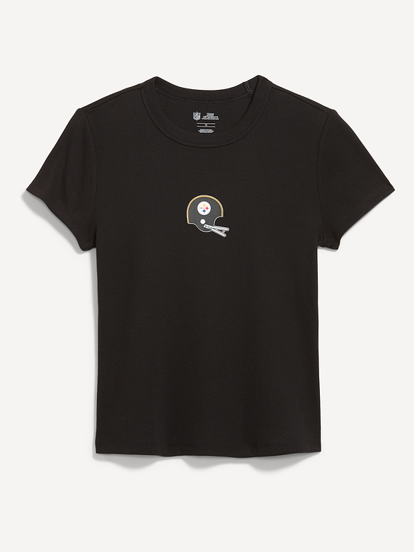 Pittsburgh Steelers Snug Crop T-Shirt for Women