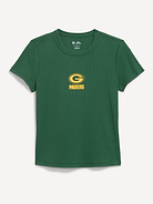 Image number 1 showing, Green Bay Packers Snug Crop T-Shirt for Women