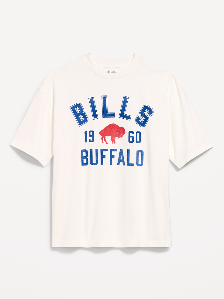 Image 4 of 5, Buffalo Bills Oversized Graphic T-Shirt for Men