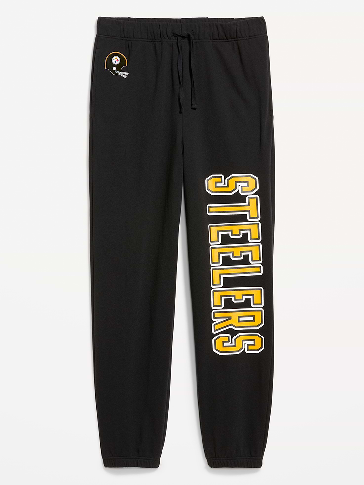 Image 5 of 6, Pittsburgh Steelers Baggy Jogger Sweatpants for Adults