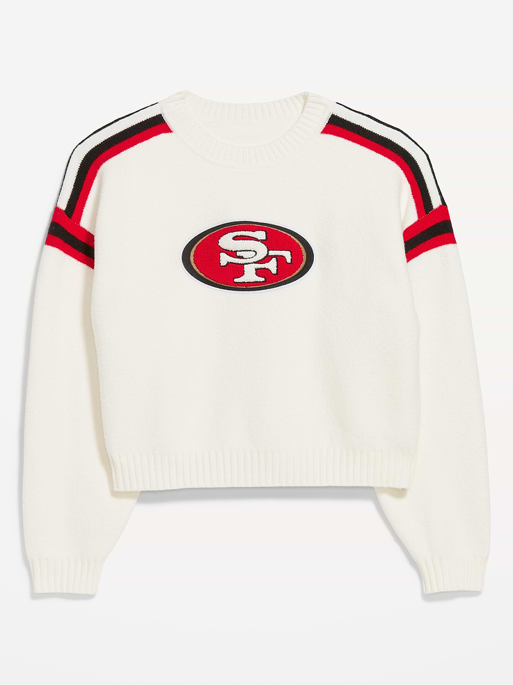Image 4 of 4, San Francisco 49ers Cropped Sweater for Women