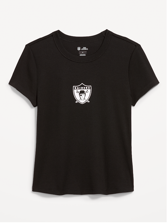 Las Vegas Raiders Snug Crop T-Shirt for Women