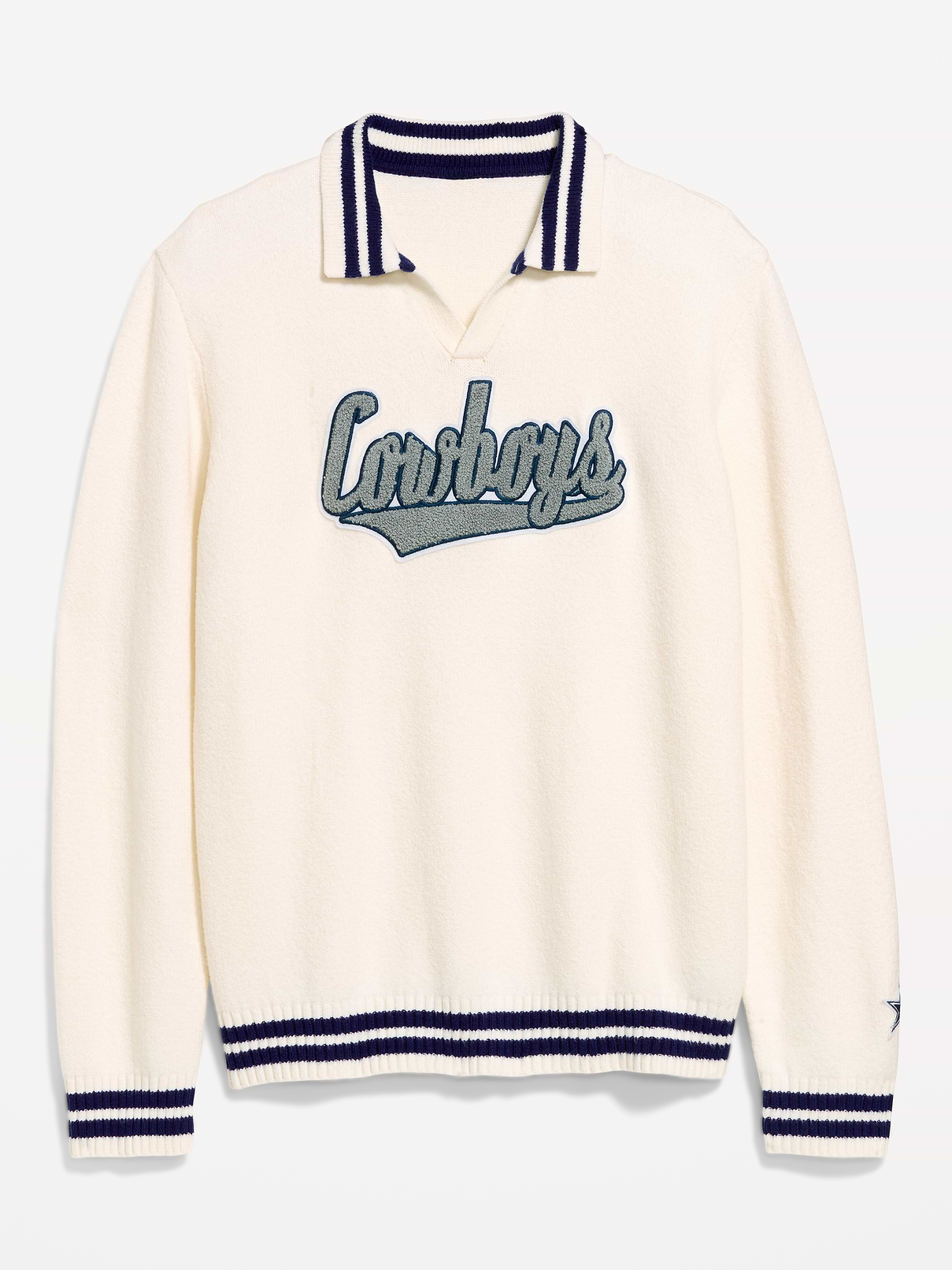 Image number 4 showing, Dallas Cowboys Collared Sweater for Men