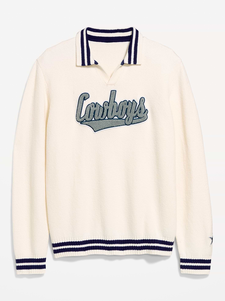 Image 4 of 6, Dallas Cowboys Collared Sweater for Men
